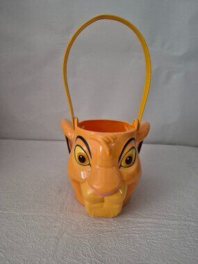 Disney Lion King Simba Plastic Candy Basket Bucket Halloween Easter Birthday